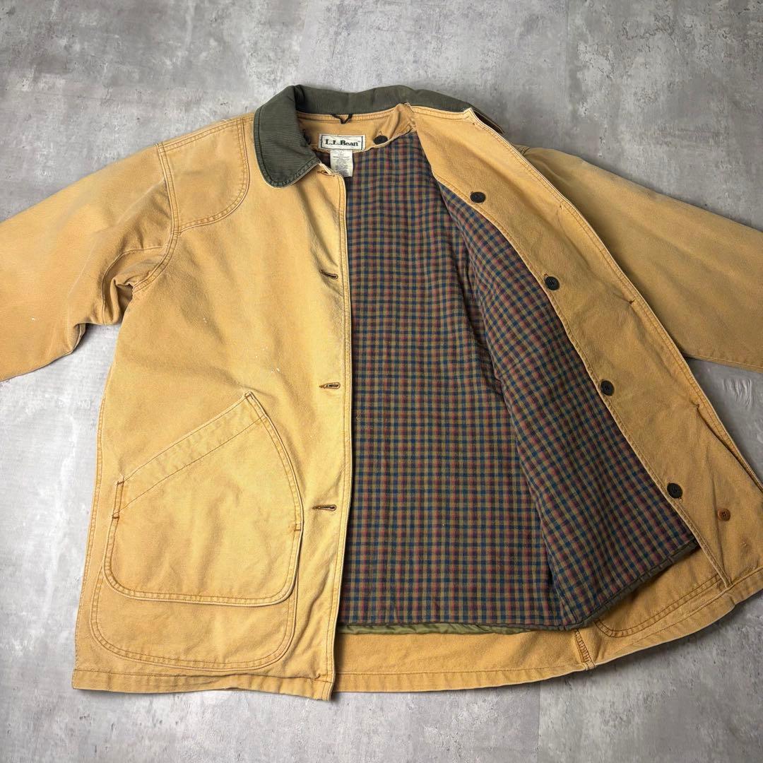 80s L.L.Bean キルティングライナー ダック地 ハンティングジャケット