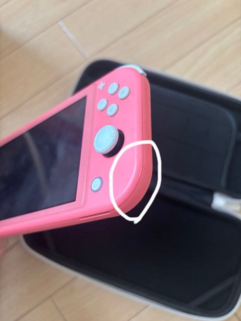 【ジャンク】Nintendo Switch Lite ピンク 本体とケース