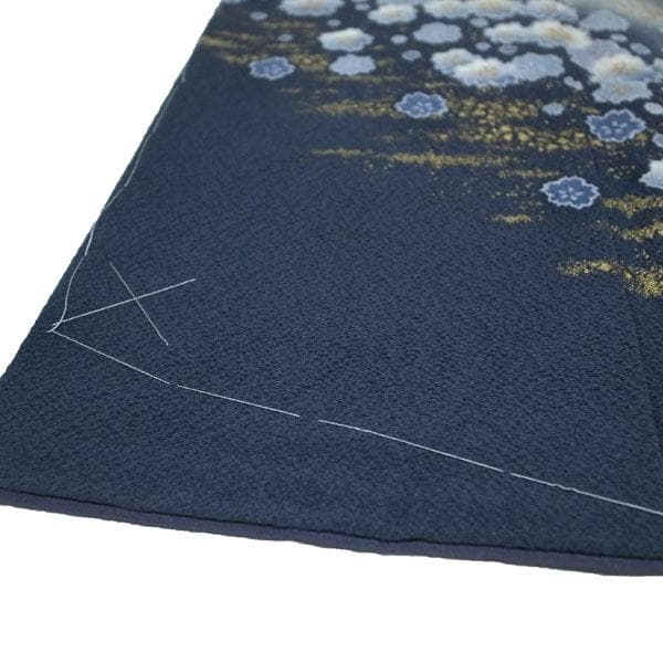 訪問着 着物 翠山工房 桐屋 辻が花 絞り 裄66.5 Ｌ 新古品 sn1909