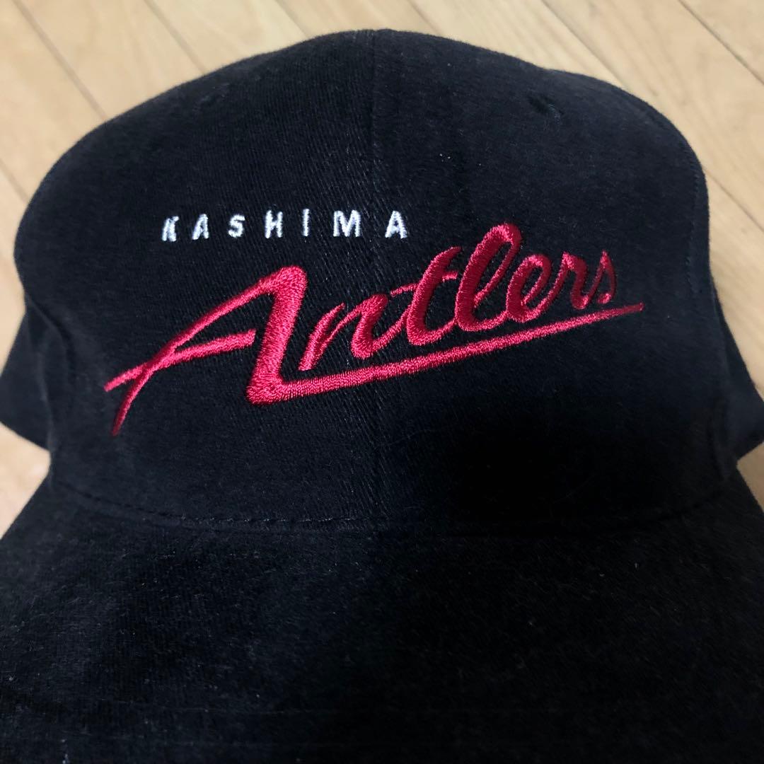 90s Jリーグ 鹿島アントラーズ ビンテージ キャップ 黒