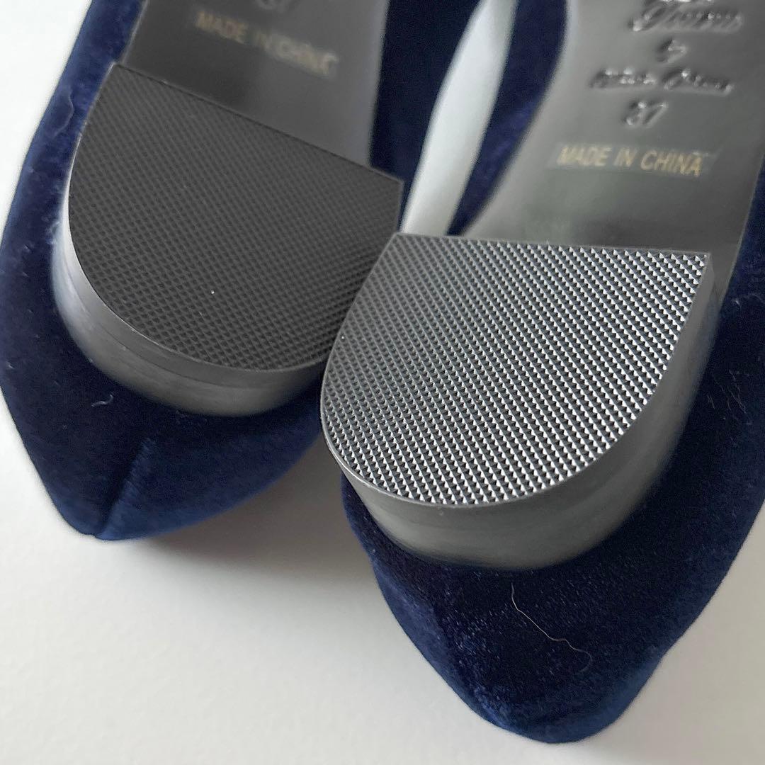 未使用　ツル By マリコオイカワ　ダブルリボン　フラットパンプス　37