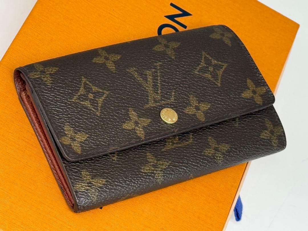 良品！ルイヴィトン　ポルトモネ・ジップ　二つ折り財布