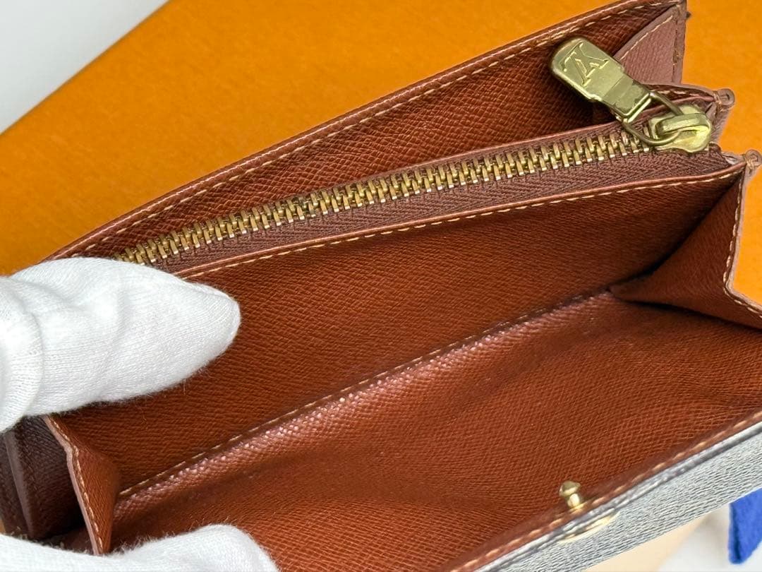 良品！ルイヴィトン　ポルトモネ・ジップ　二つ折り財布