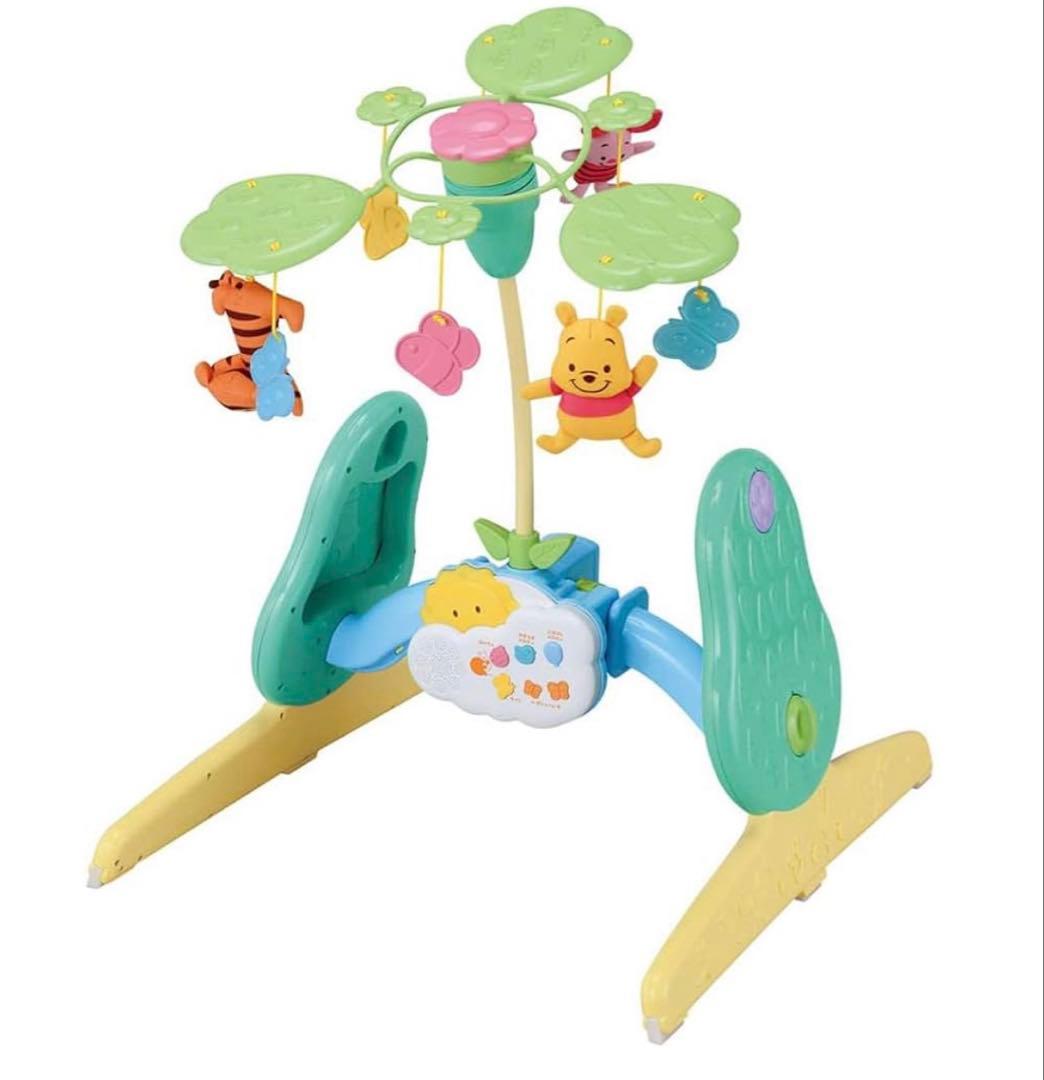 桃*子様 【美品】電池付き ベビージム プーメリー 6WAYジムにへんしんメリー