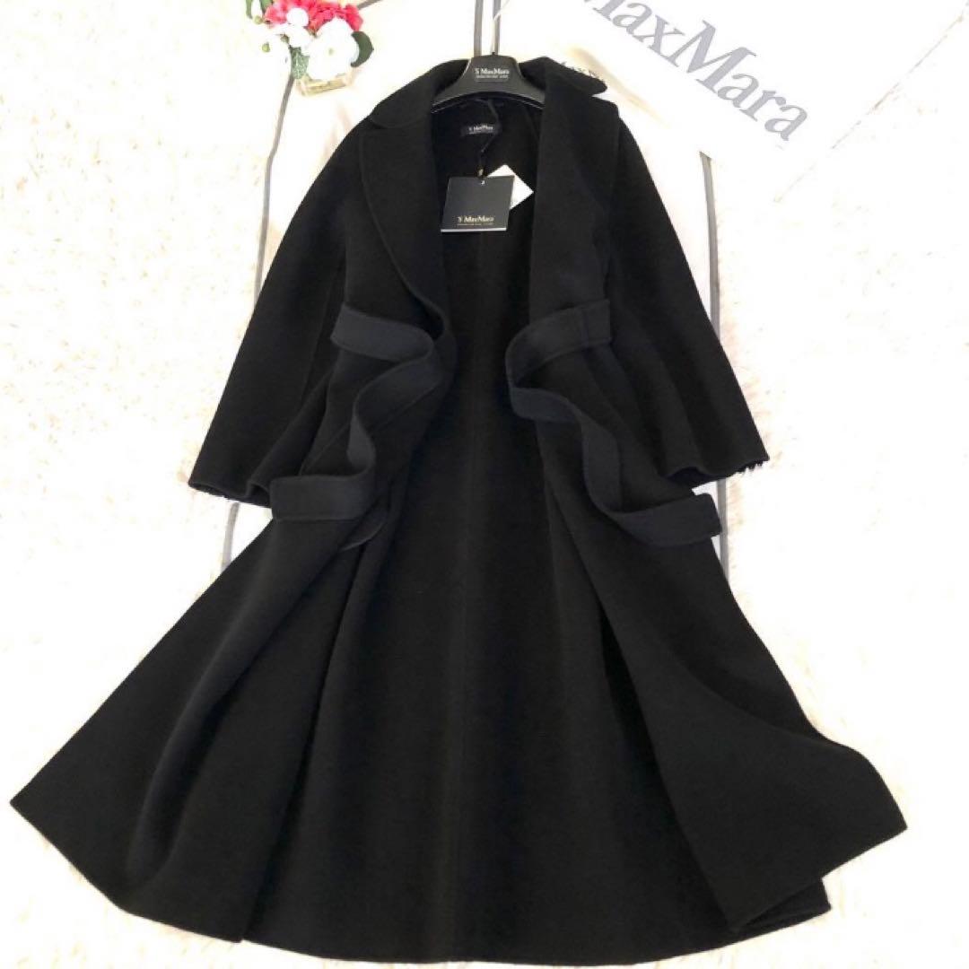 新品タグ付【'S MAX MARA】42ESTURIAクチートアマーノ　ブラック