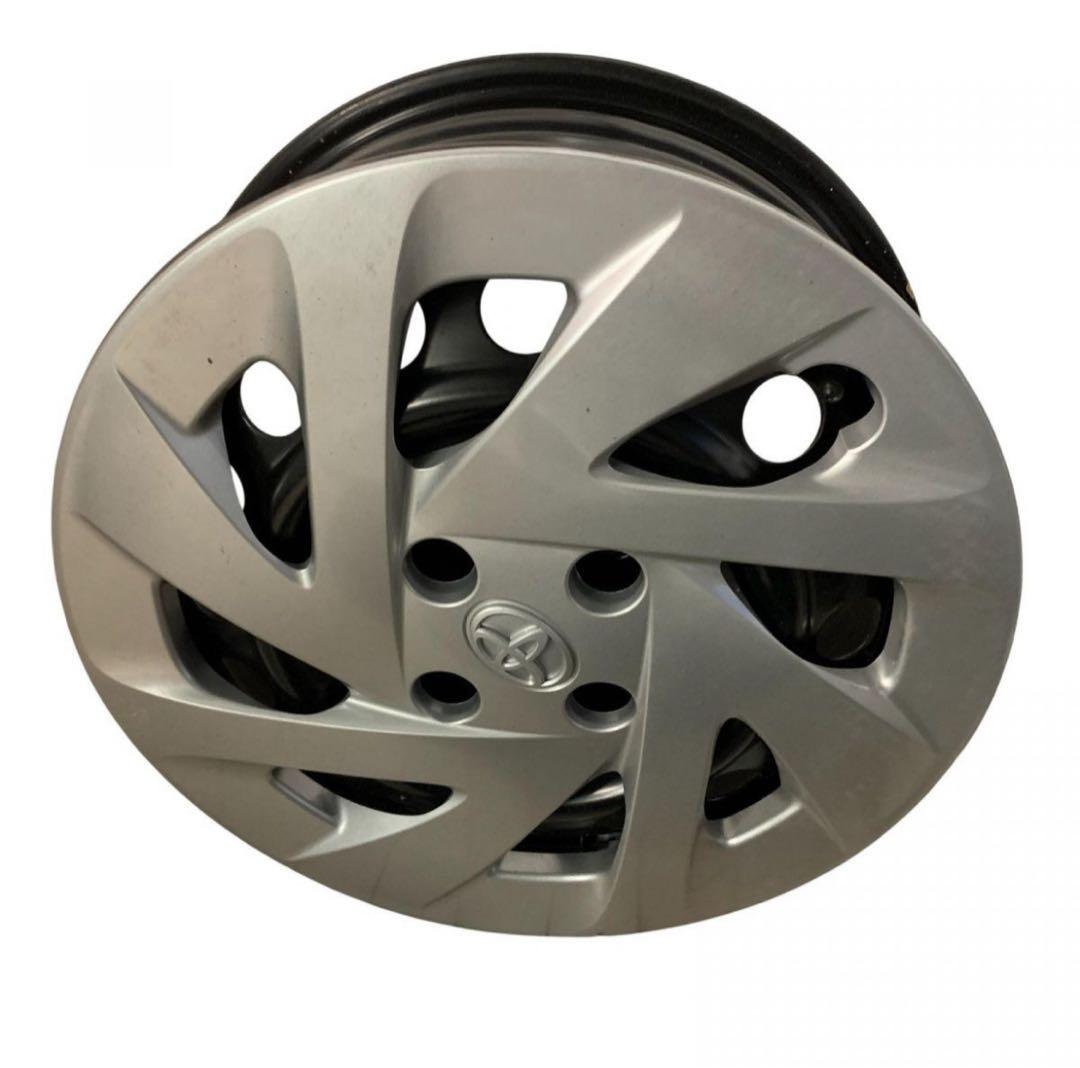 アルミホイール 4本トヨタ 純正 PCD100 4穴 ホイールキャップ付