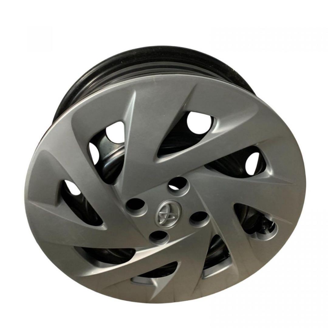 アルミホイール 4本トヨタ 純正 PCD100 4穴 ホイールキャップ付