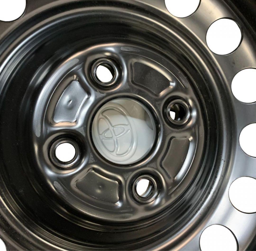 アルミホイール 4本トヨタ 純正 PCD100 4穴 ホイールキャップ付