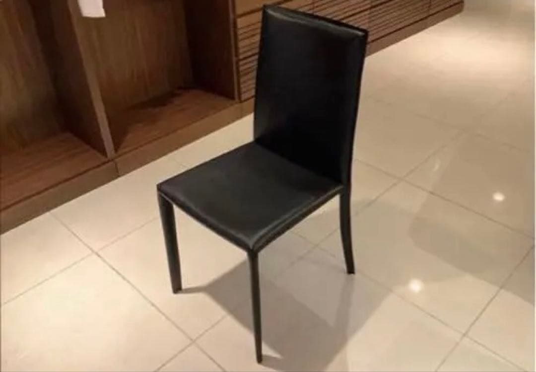 送料込み クラスティーナ ダイニング チェア イス 椅子 ブラック 2脚セット