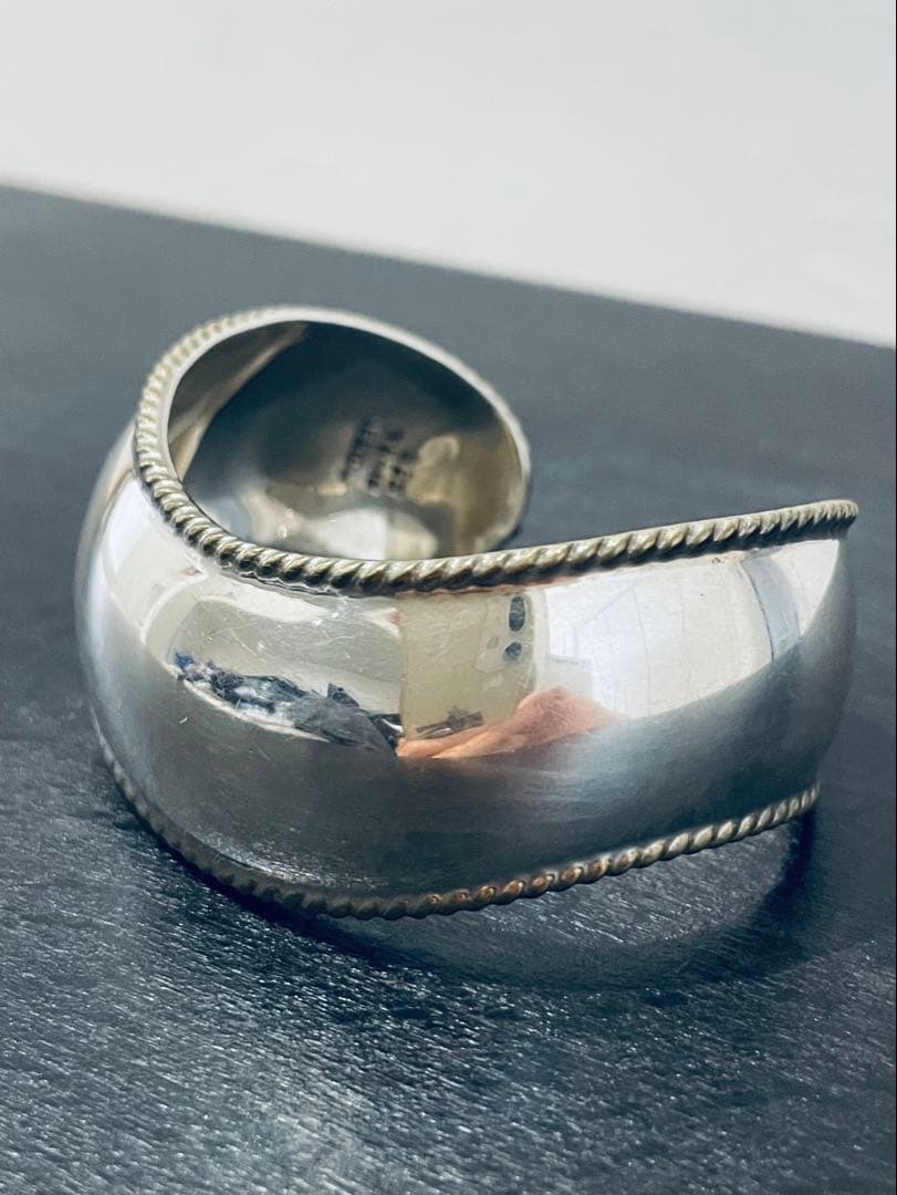 【火曜限定】ヴィンテージ シルバーバングル　メキシコシルバー