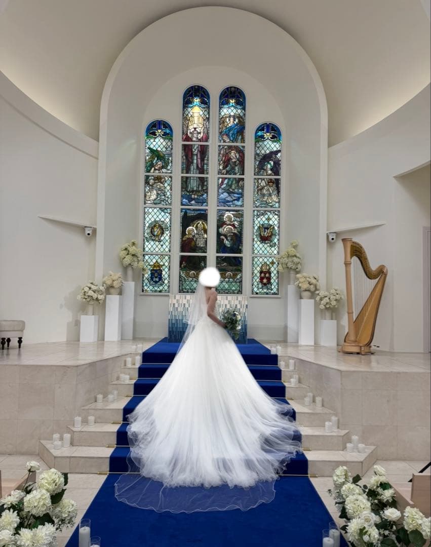 ウェディングベール　ロング　2段　Vieux Paris