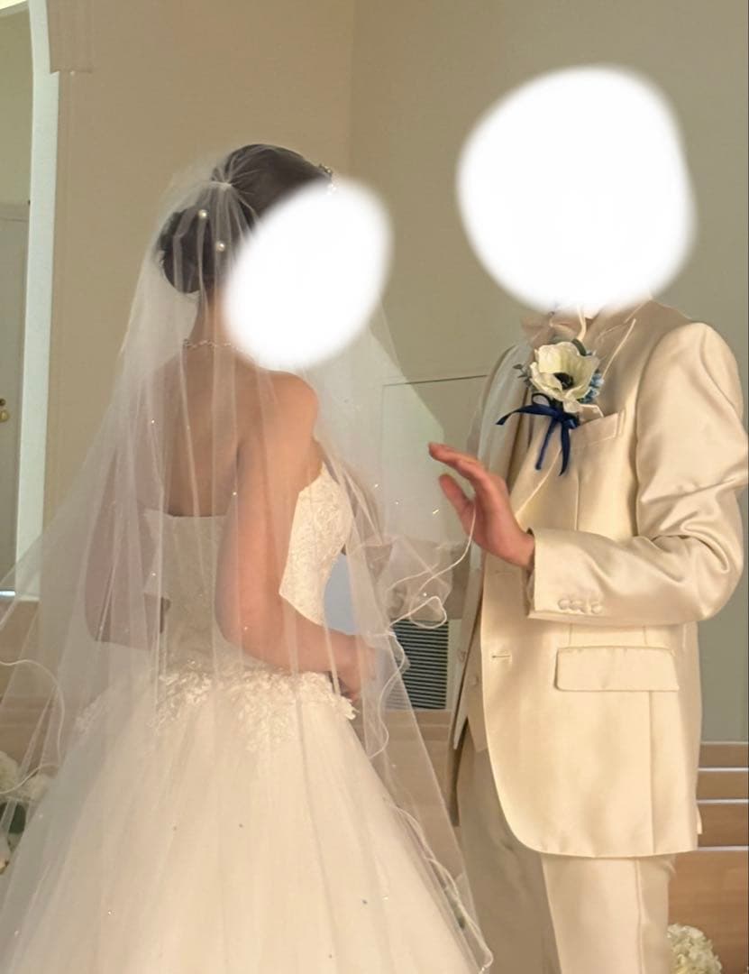 ウェディングベール　ロング　2段　Vieux Paris