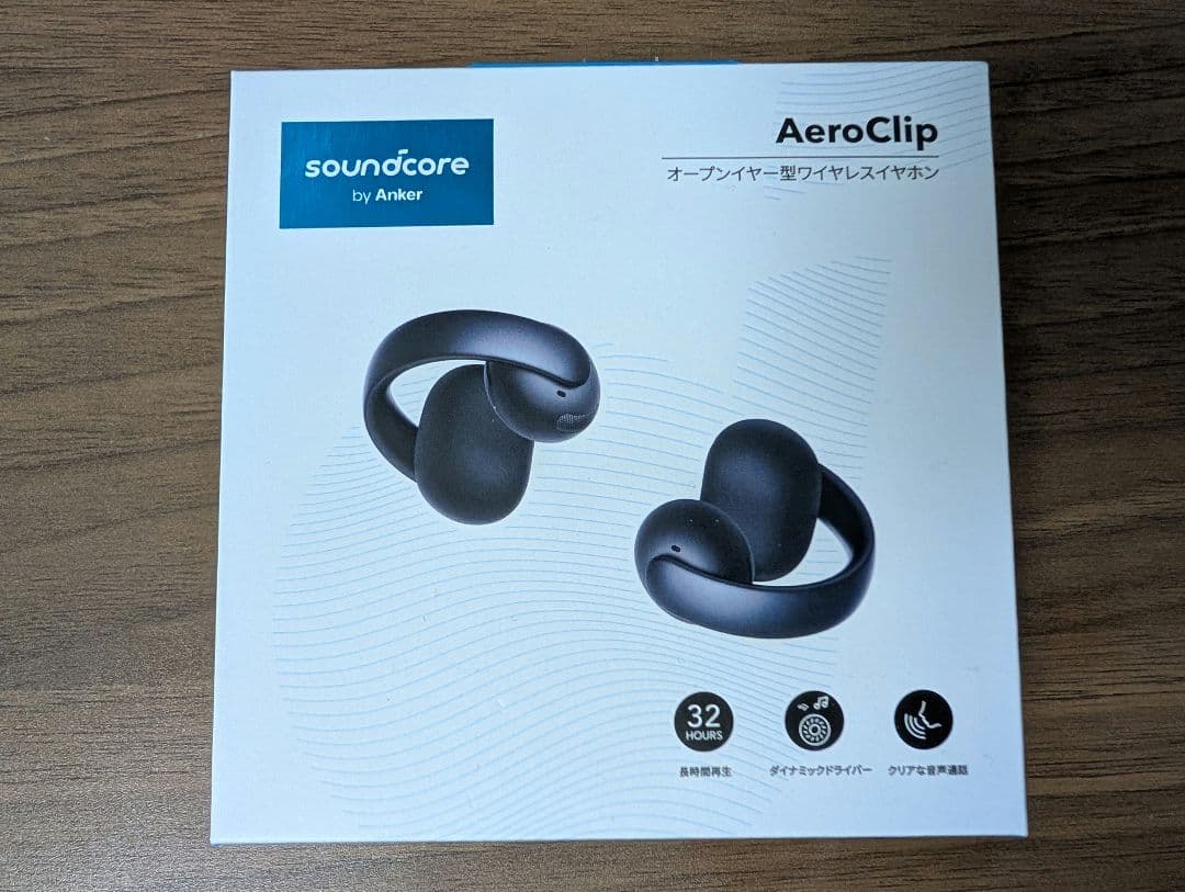 Anker soundcore AeroClip ワイヤレスイヤホン