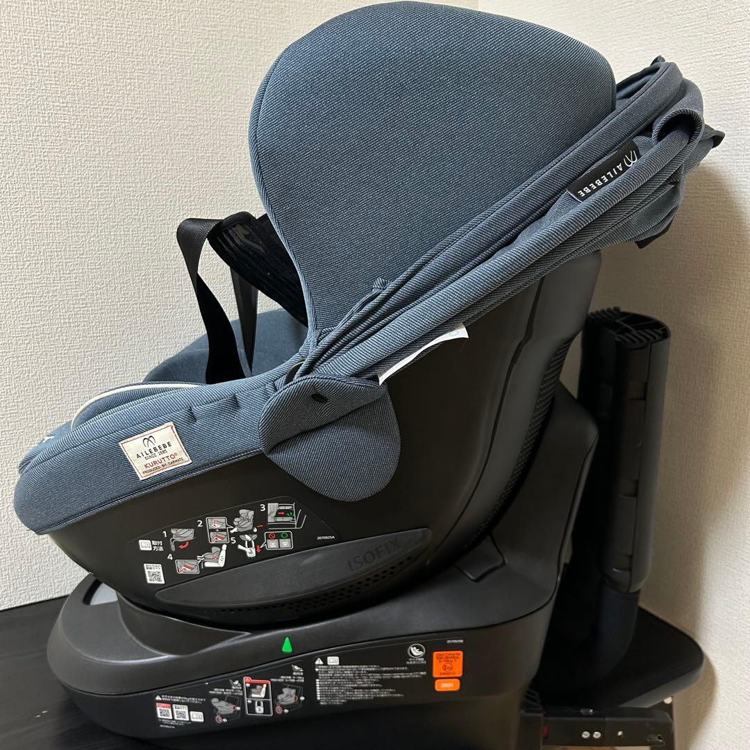 エールベベ クルット6i プレミアムエアリー デニムブルー チャイルドシート