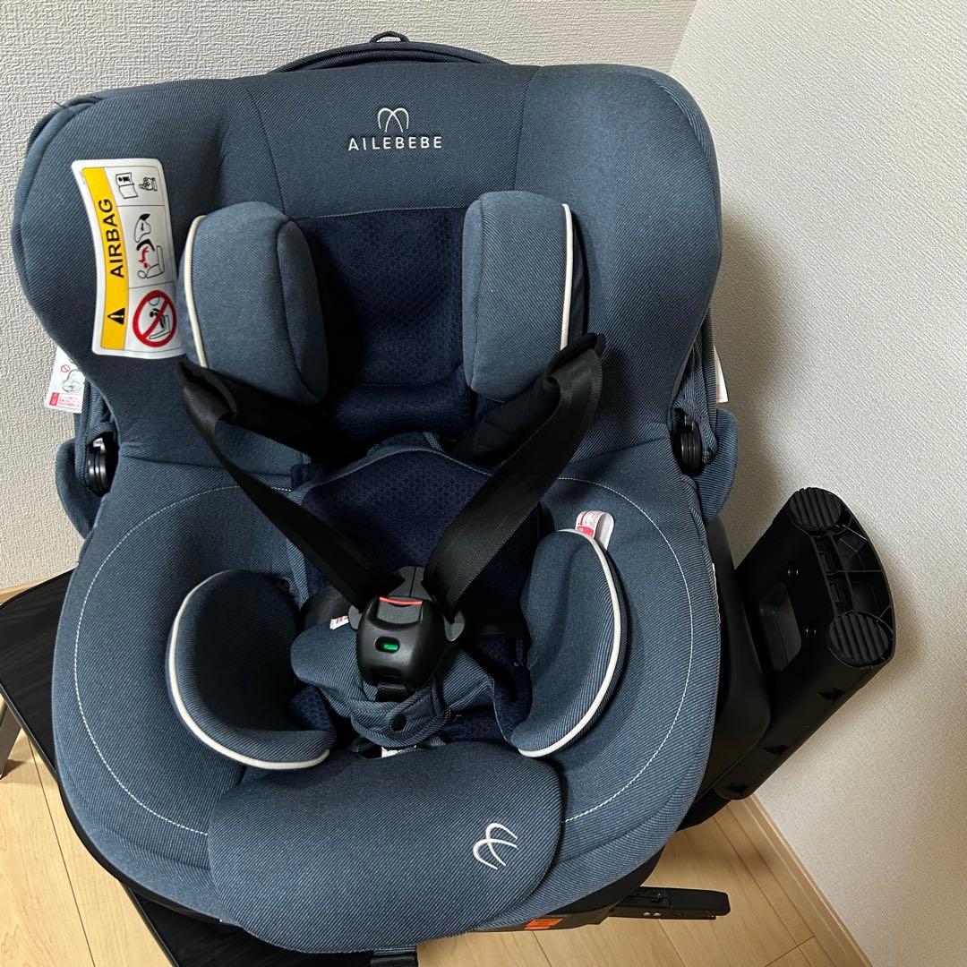 エールベベ クルット6i プレミアムエアリー デニムブルー チャイルドシート