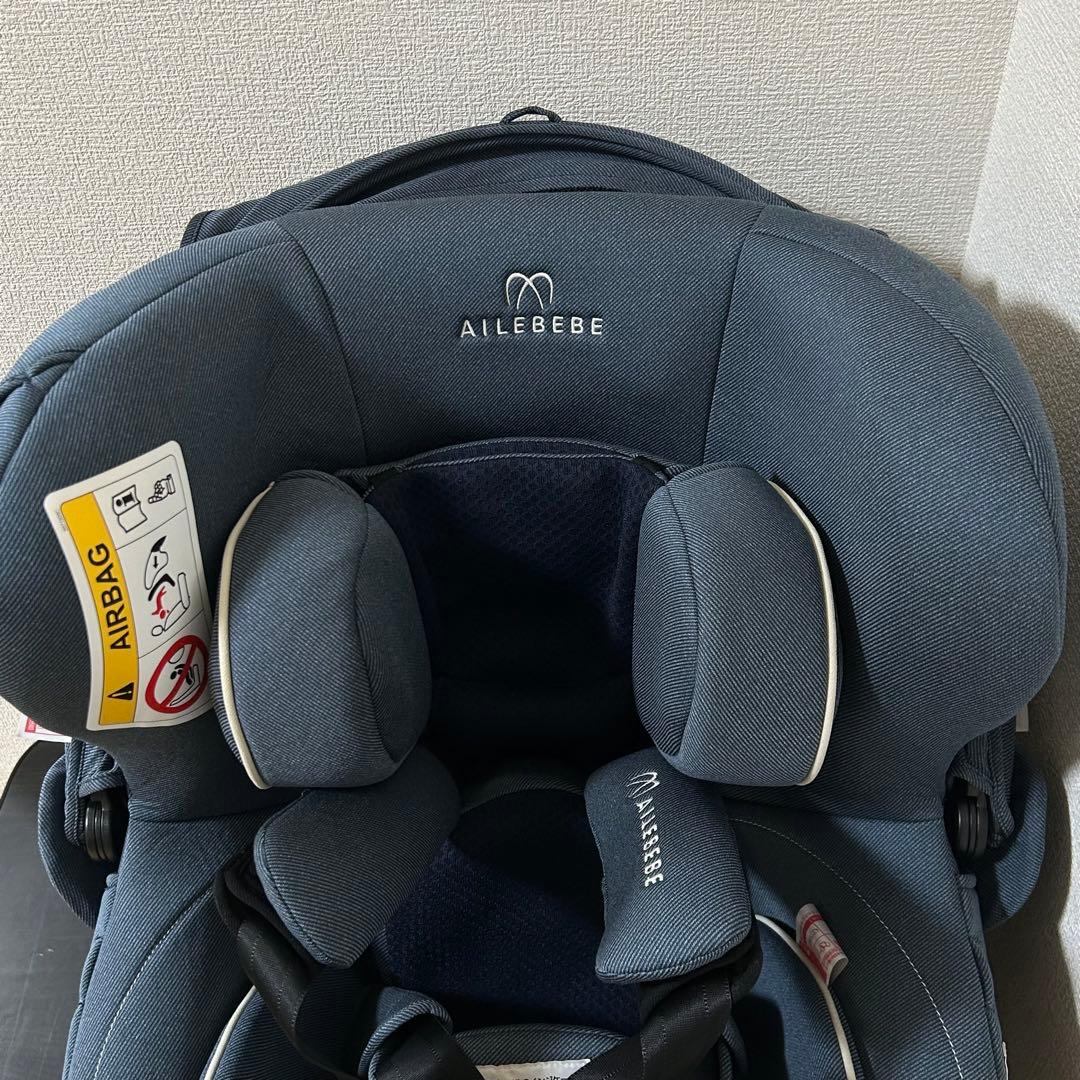 エールベベ クルット6i プレミアムエアリー デニムブルー チャイルドシート