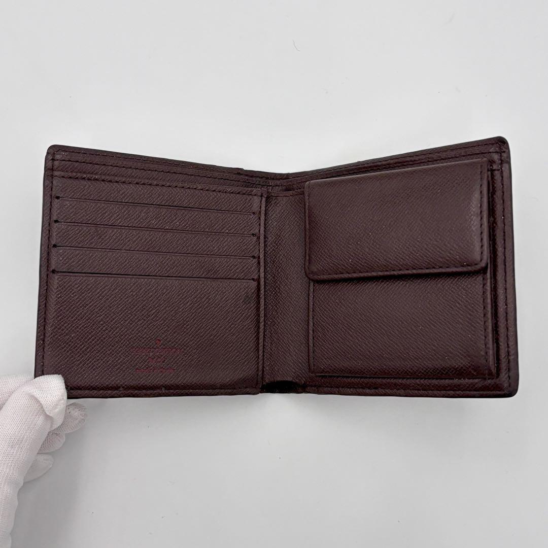 ルイヴィトン ダミエ マルコ 二つ折り財布 コンパクト 定番人気　正規品