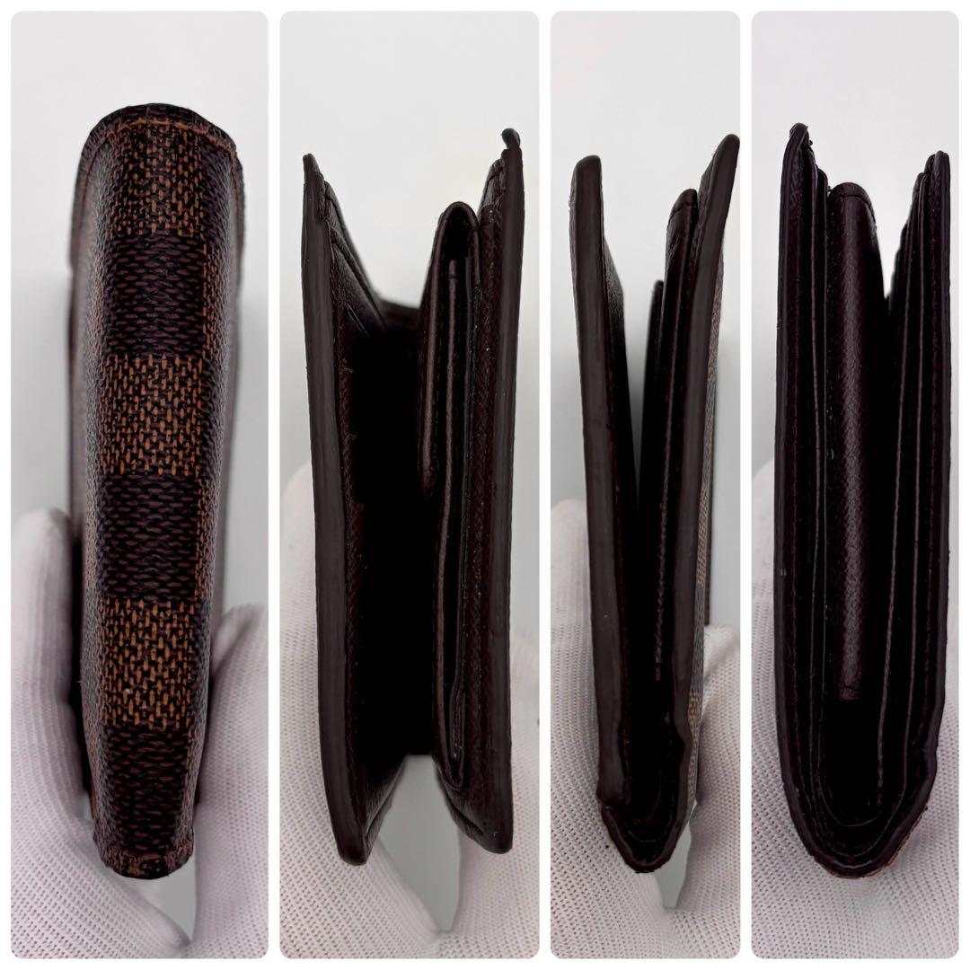 ルイヴィトン ダミエ マルコ 二つ折り財布 コンパクト 定番人気　正規品