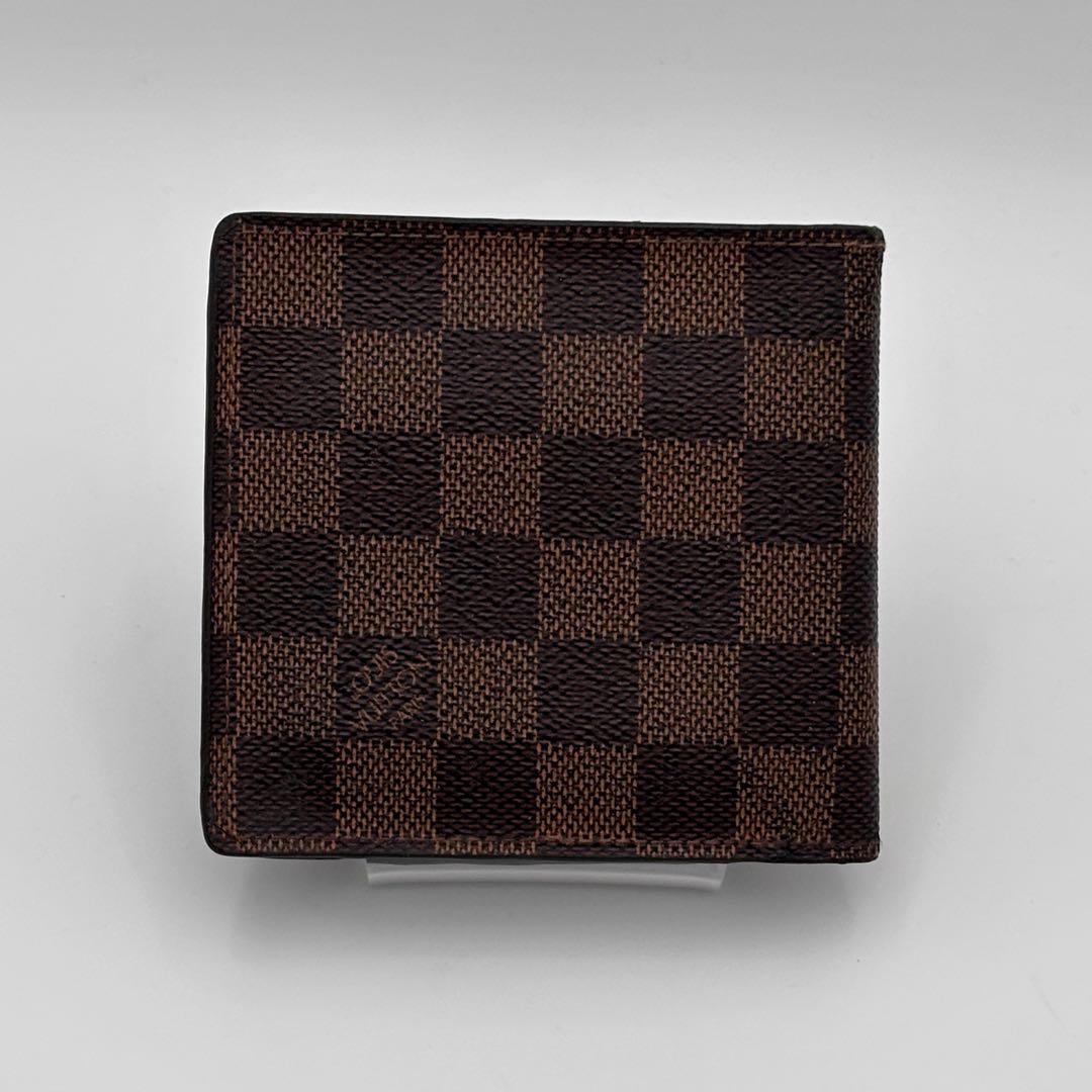 ルイヴィトン ダミエ マルコ 二つ折り財布 コンパクト 定番人気　正規品