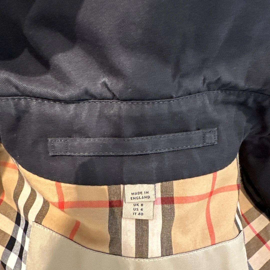 Burberry ブラック トレンチコート UK8
