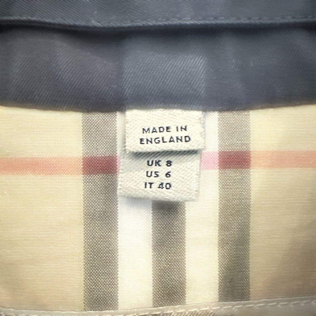 Burberry ブラック トレンチコート UK8