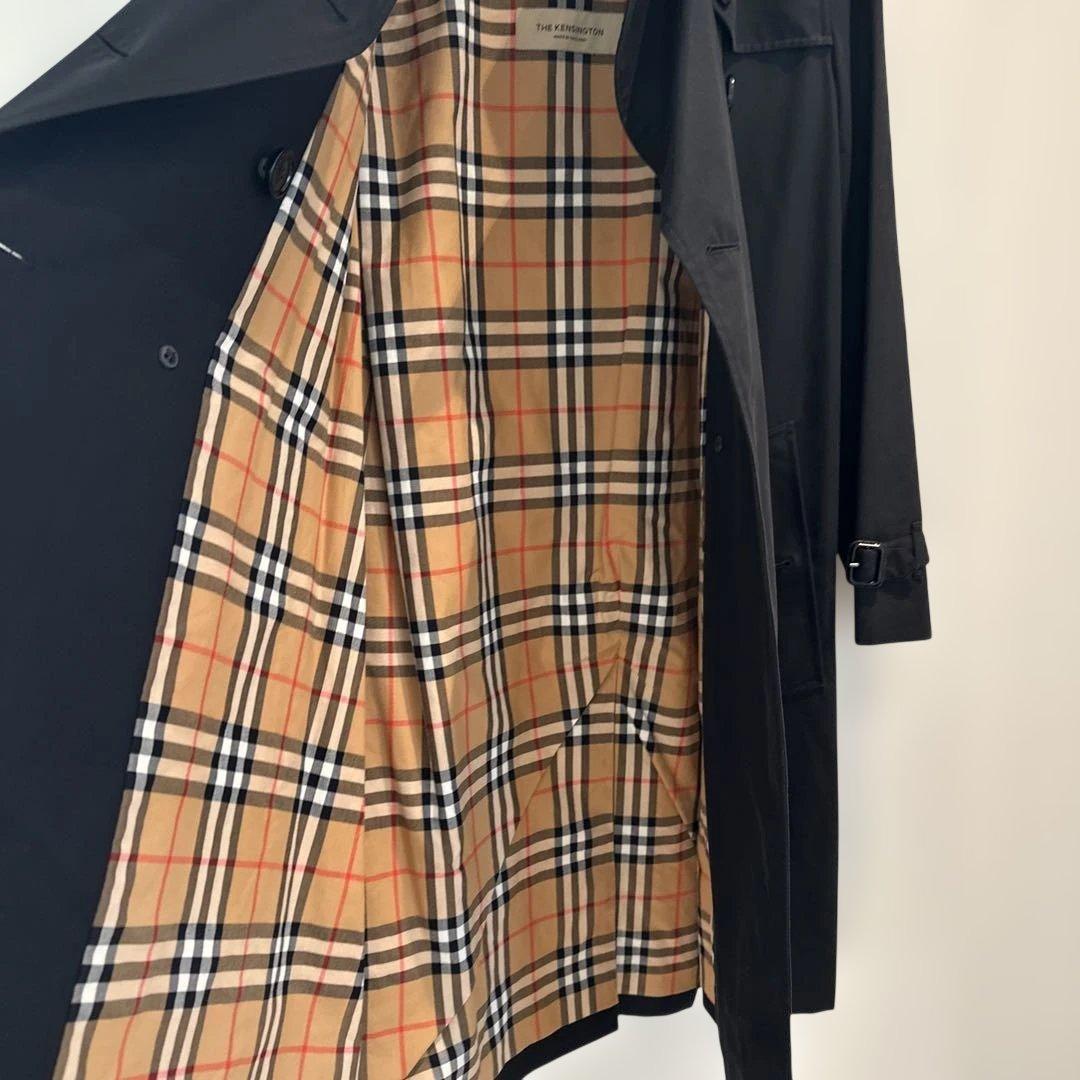 Burberry ブラック トレンチコート UK8