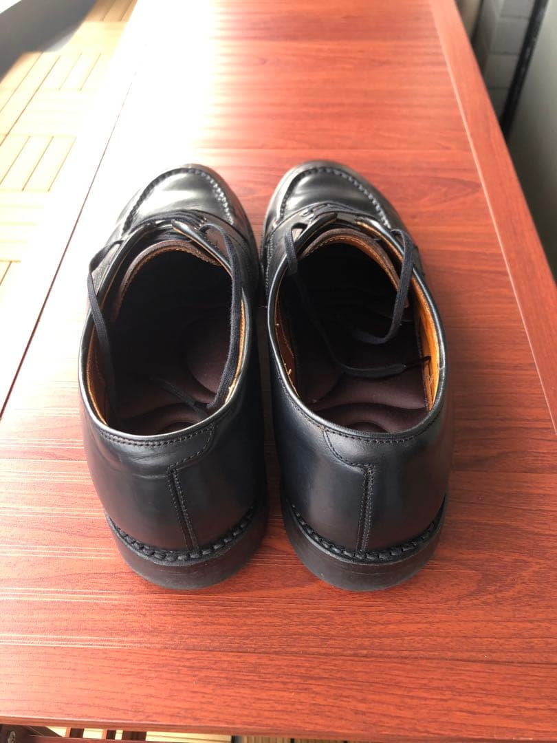 wheel robe US9D 黒 レザー モカシン シューズ