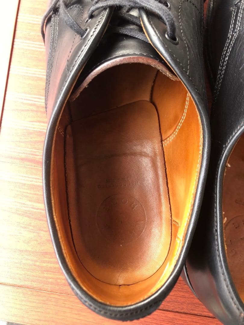 wheel robe US9D 黒 レザー モカシン シューズ