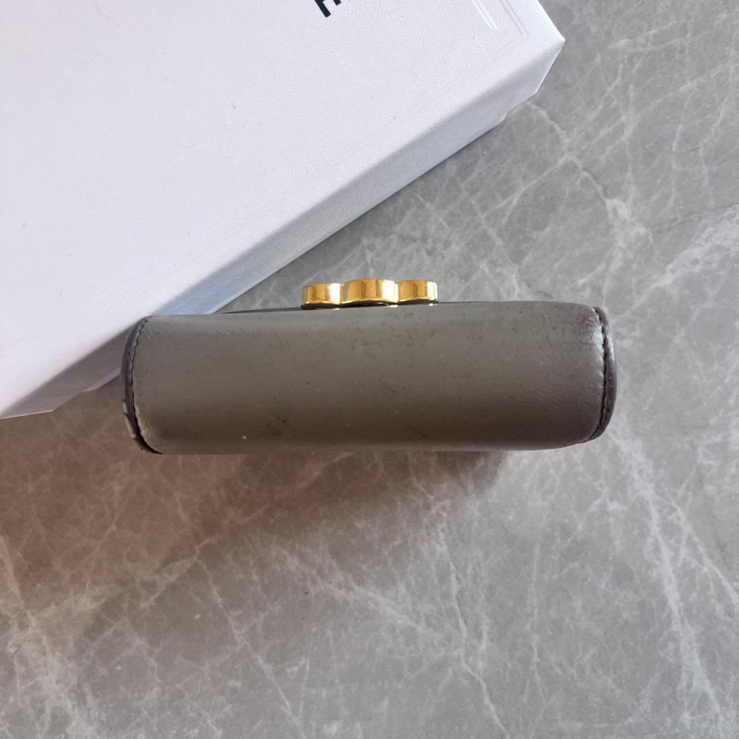 CELINE セリーヌ トリオンフ コンパクトウォレット グレージュ