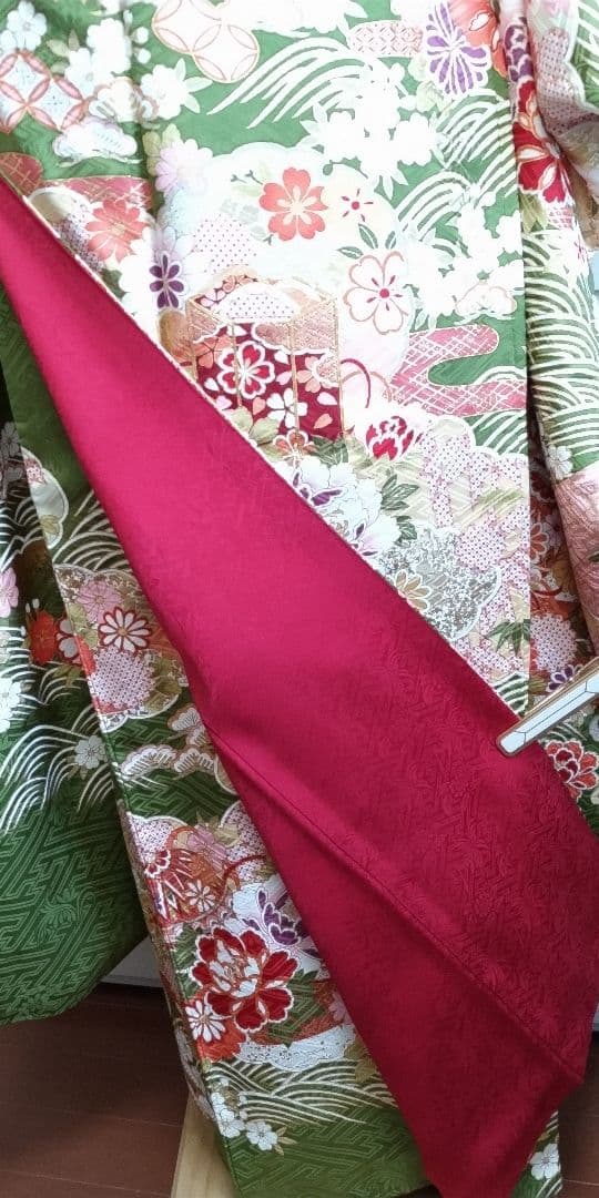 442.凛と可愛い！振袖7点セット　正絹　フルセット　成人式