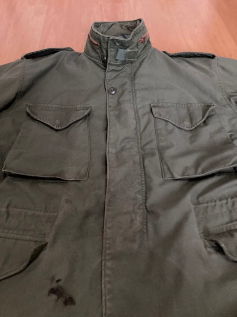 70s US.ARMY M-65 グレーライナー Large Short