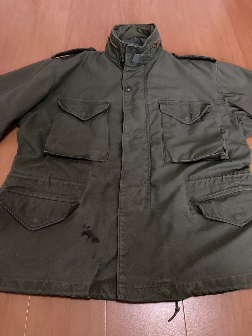 70s US.ARMY M-65 グレーライナー Large Short