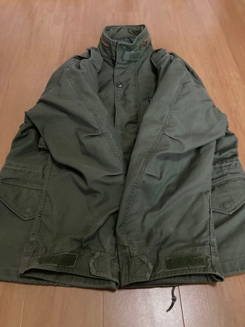 70s US.ARMY M-65 グレーライナー Large Short