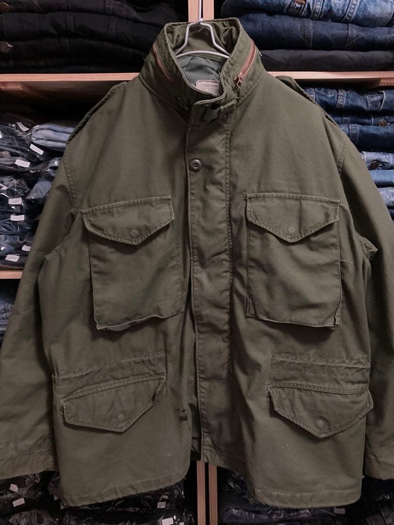 70s US.ARMY M-65 グレーライナー Large Short