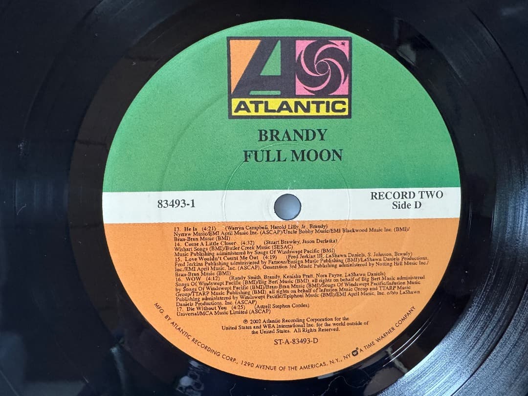 【再生確認済】Brandy ブランディ/Full Moon【Sterling盤】
