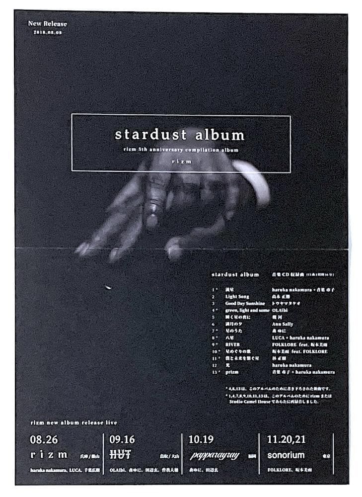 廃盤 rizm stardust album haruka nakamura