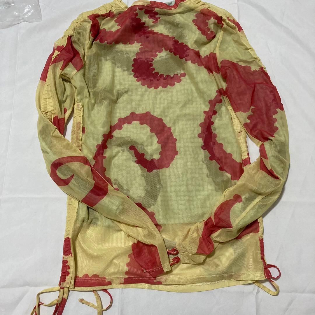 chopova lowena サロン・ルルー メッシュ長袖トップス