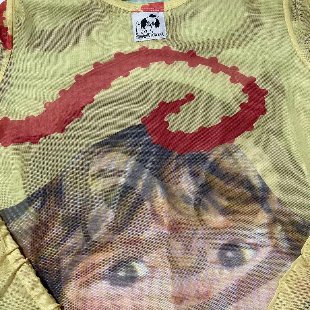 chopova lowena サロン・ルルー メッシュ長袖トップス