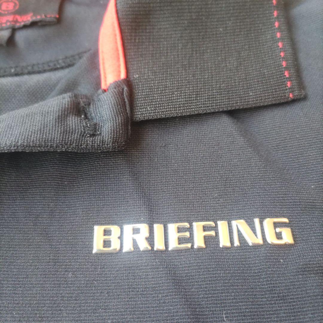 ブリーフィング　BRIEFING　ゴルフ 　半袖　ポロシャツ　ブラック　黒