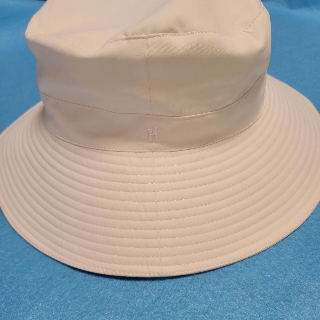 HERMES ホワイト バケットハット 58cm