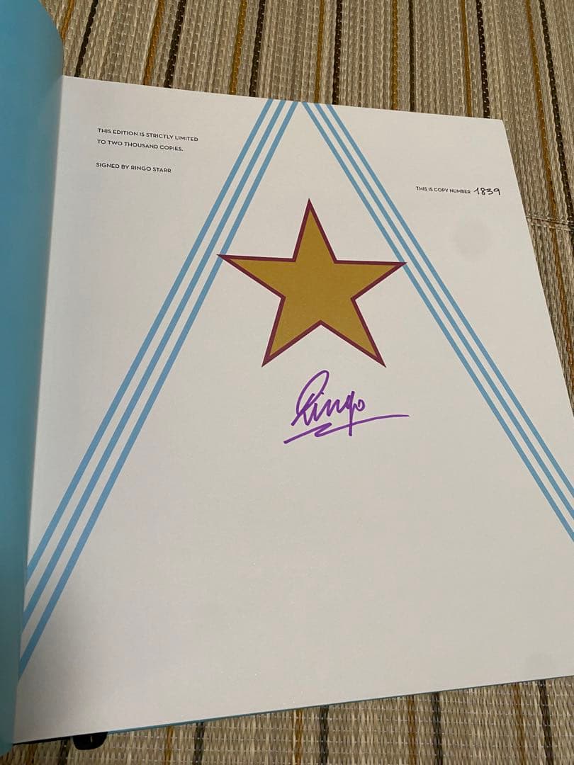 リンゴ・スター 直筆サイン入り豪華本 アナザー・デイ・イン・ザ・ライフ