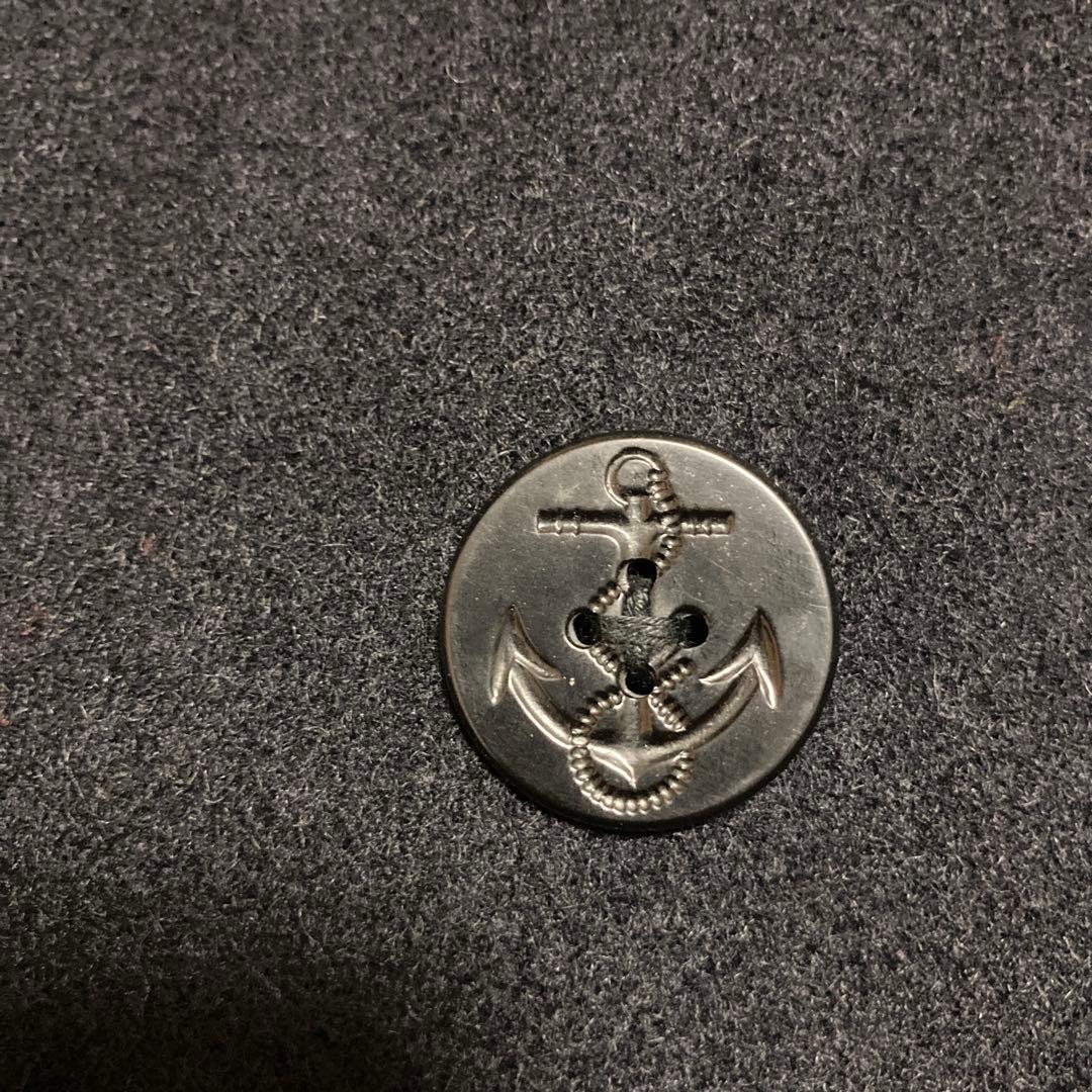 極美品　ジェイプレス　メルトンピーコート　ネイビー　インナーキルティング　L