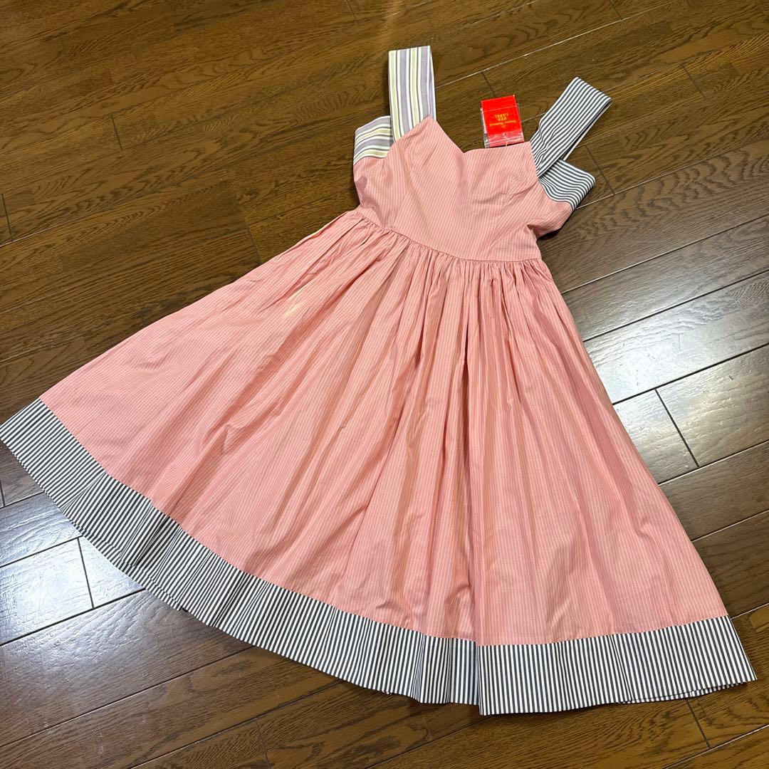 ヴィヴィアンウエストウッド　ワンピース　ドレス　ピンク　ストライプ　タグつき