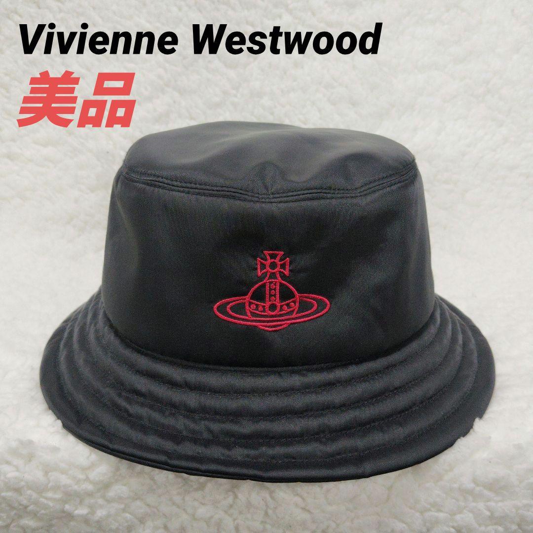 ✨️美品✨️ Vivienne Westwood　バケットハット　オーブ刺繍　黒