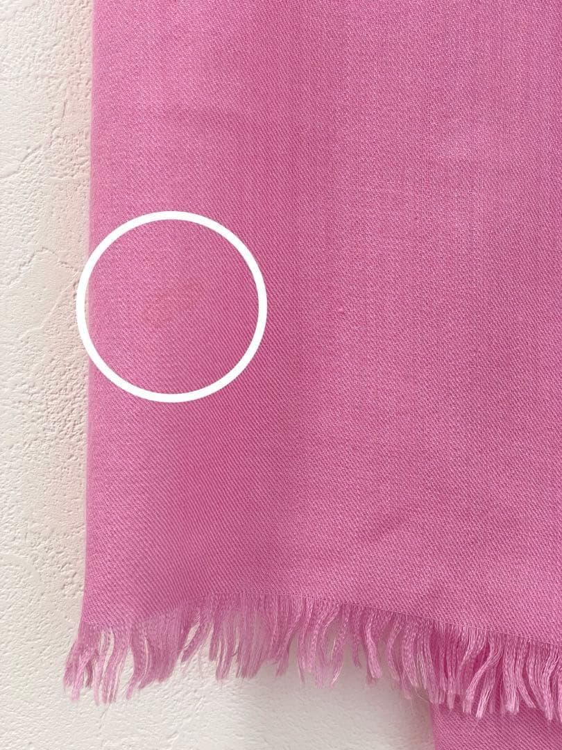 Loro piana ロロピアーナ カシミヤ シルク ストール ピンク フリンジ