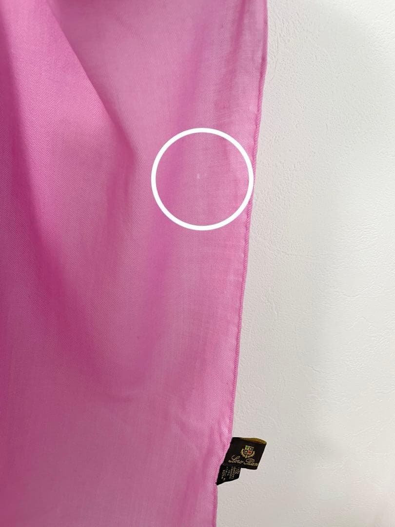 Loro piana ロロピアーナ カシミヤ シルク ストール ピンク フリンジ