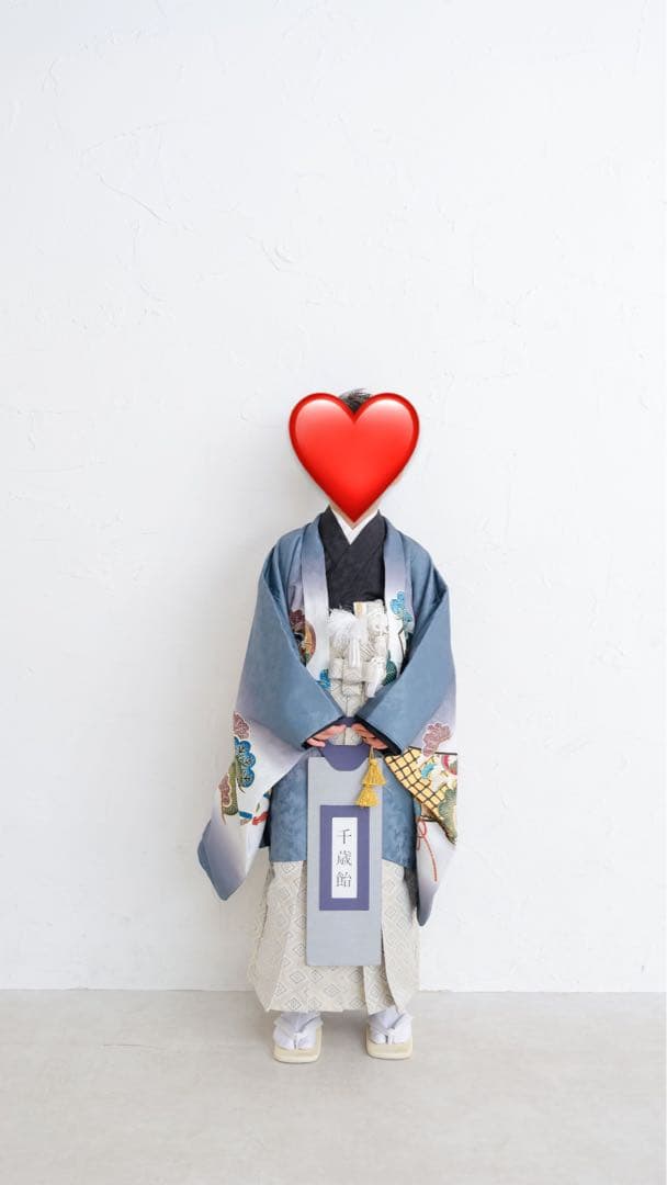 七五三 5歳　男の子　グレー系