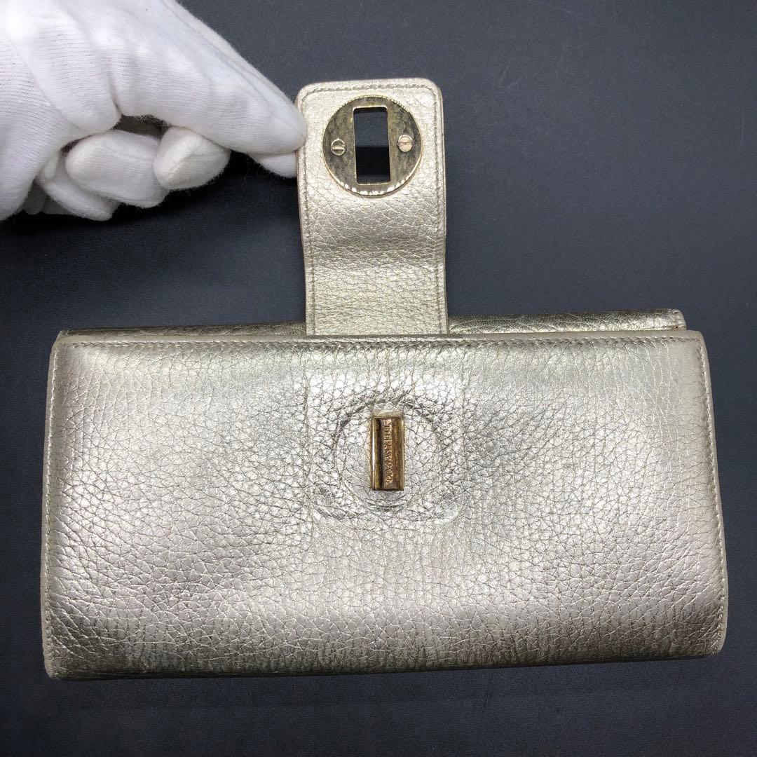 TIFFANY&Co. ティファニー 長財布 二つ折り レザー ゴールド