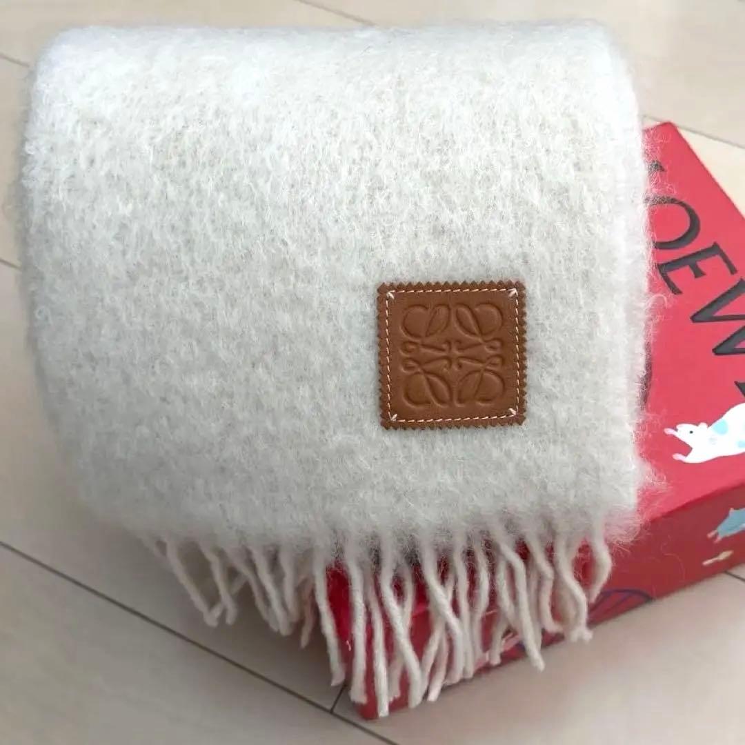 LOEWE マフラー　モヘヤ　ウール