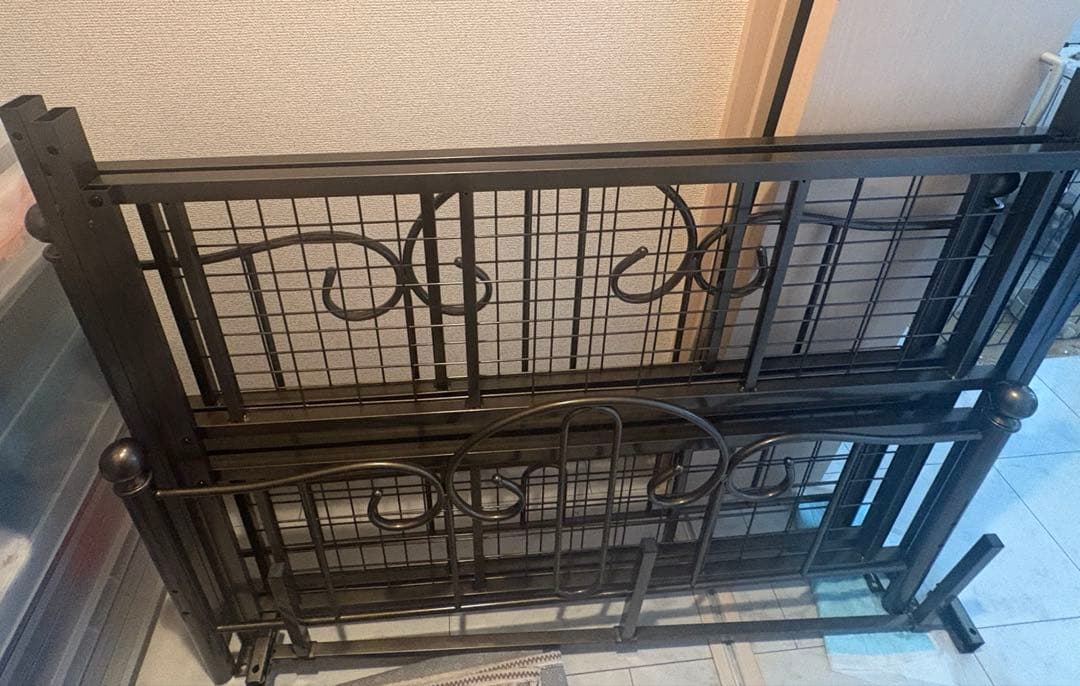 アリッサ アイアンベッド セミダブル ブロンズ加工